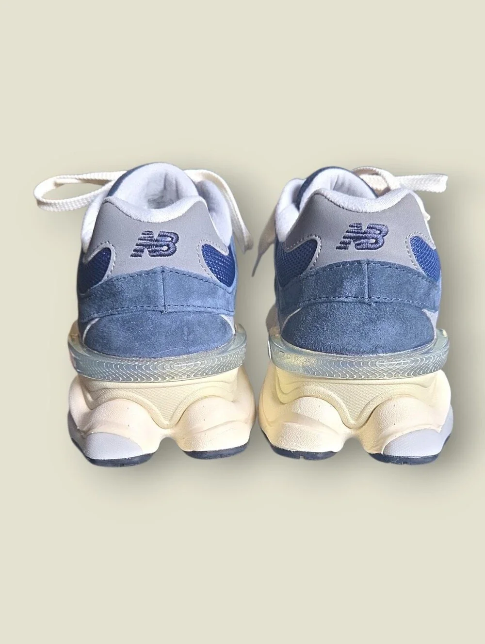 New Balance 9060 'Outerspace' Size 7  Men's Navy Cream Suede Mesh Running Unisex
